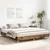 Vidaxl Posteljni okvir brez vzmetnice star les 160x200 cm