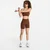Modrček Nike Pro Seamless Light-Support Padded Sports Bra Cacao Wow S