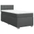 VIDAXL Box spring postelja z vzmetnico temno siva 80x200 cm blago