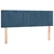 Vidaxl Box spring postelja z vzmetnico temno modra 140x190cm žamet