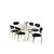 Hanah Home Trpezarijski set, 7 komada, Teget