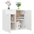 Vidaxl Komoda bela 80x36x75 cm iverna plošča