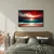 Slika rdeče nebo nad oceanom - 30x20