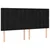 LED uzglavlje crno 200x5x118/128 cm od tkanine