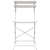 Sklopiva stolica za vrt 2 pcs Bež 42 x 46 x 82cm Metal