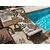 Hitrosušeča plažna brisača LEOPARD SRCA rjavo-bela 70 x 140 cm, 100% mikrotkanina