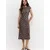 Pull&Bear Obleka rjava/bela