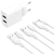 XO L109 Dual USB 2.4A Charger + Type-C cable