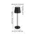 Eglo 75794 - LED prigušiva spoljna stona lampa CABOZO LED/3,8W/5V 2000 mAh IP44 crna