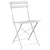 Sklopivi bistro set 3 pcs Bijelo Čelik