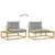Set vanjskih sofa Bijela 230,5 x 83 x 73 cm Poliester