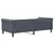 Vidaxl Dnevna postelja brez vzmetnice temno siva 90x190 cm žamet