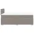 Vidaxl Box spring postelja z vzmetnico taupe 120x200 cm blago