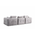 ATELIER DEL SOFA Amaris 3 Seater Light Grey sofa sa 3 sedišta