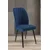 Hanah Home set trpezarijskih stolica Platinum 2 kom, teget tkanina Jerry, crne metalne noge