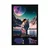 Plakat astronavt na površini neznanega planeta - 60x90 silver