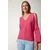Happiness Istanbul ženska bluza to00080, Roze-Roze