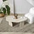 Hanah Home Klub sto Rock, 105x35x65 cm, Krem