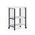 Hanah Home višenamenska polica Dh Cuddy, 60 cm, bela