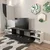 Hanah home TV Komoda Zebra Crno-Bela