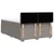 Vidaxl Box spring postelja z vzmetnico taupe 160x200 cm blago