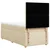 Vidaxl Box spring postelja z vzmetnico krem 100x200 cm blago