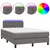 Krevet box spring s madracem LED sivi 120x200cm od umjetne kože