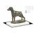 shumee Doberman, Dobermann II - kipec psa, figurica na belem podstavku, pokal za razstavo psov, Art-Dog