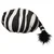 SANDLÖPARE Navlaka za stoličicu, crna bela/šara zebre, 38 cm