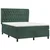 Vidaxl Box spring postelja z vzmetnico temno zelen 140x190 cm žamet