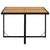 Vrtni stol crni 109 x 107 x 74 cm od poliratana i drva bagrema