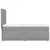 Box spring postelja z vzmetnico svetlo siva 80x200 cm blago