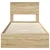 Krevet s od storage Sonoma hrast 90 x 200 cm Konstruirano drvo