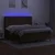 Vidaxl Box spring postelja z vzmetnico LED temno rjava 160x200cm blago