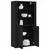 Highboard Crni hrast 80 x 33 x 150 cm Konstruirano drvo