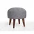 Lessentiel Maison Tabure 43x45cm, Sivo