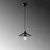 Opviq Luster Eclipse-15391, 25x25x108cm, IP20, Crni