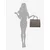 Enrico Benetti Bobbi 66523 Medium Torba 837822 Siva