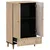 Visoka komoda 60 x 33 x 100 cm od masivnog drva manga