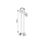 RABALUX Telde Spoljna podna lampa, LED, IP54, 14W, 900lm, Antracit