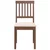 vidaXL Jedilni stoli z blazinami 2 kosa Brown Solid Wood Rubber