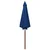 Suncobran s drvenim stupom 300 x 258 cm plavi