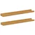 Polica na zidu Zidne 2 pcs Bež 60 x 9 x 3 cm Konstruirano drvo