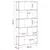 Police za knjige Crni hrast 80,5 x 23,5 x 162,5 cm PB