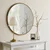 Hanah Home Okruglo ogledalo r90, Orah