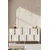 Hanah Home komoda Nota 150, 150 cm, hrast Sapphire / bela / zlatna