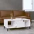 vidaXL Klubska mizica visok sijaj bela 90x50x36,5 cm inženirski les