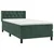 Vidaxl Box spring postelja z vzmetnico temno zelena 80x200 cm žamet