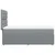 Vidaxl Box spring postelja z vzmetnico svetlo siva 80x200 cm blago