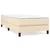 Vidaxl Box spring postelja z vzmetnico krem 90x190 cm blago